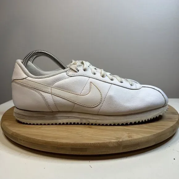 Nike Cortez 72 ‘08 Mens Size 7.5 White Leather Low Top Athletic Shoes 316418-113 - Picture 3 of 12